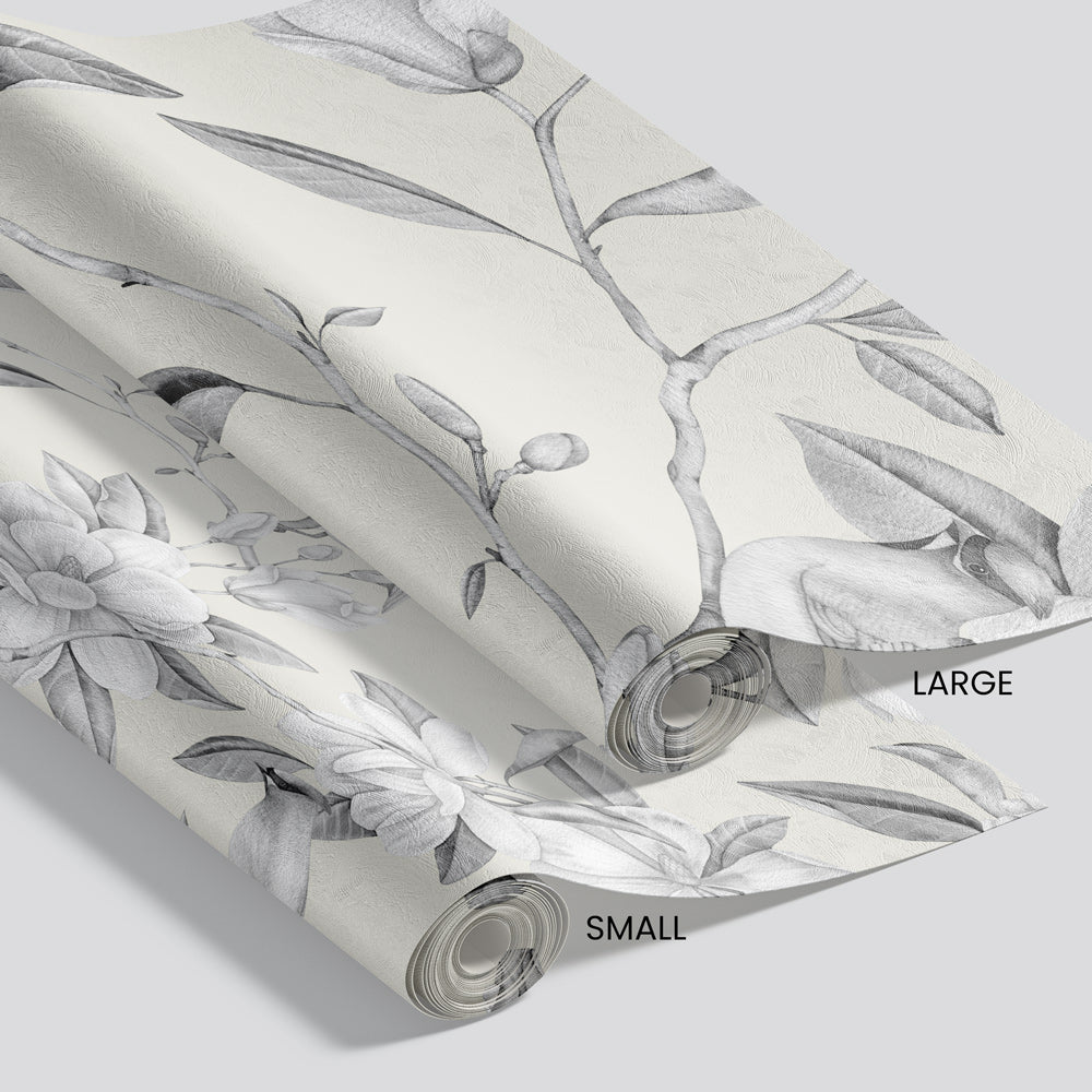 Birds of a Feather Wallpaper pattern size options