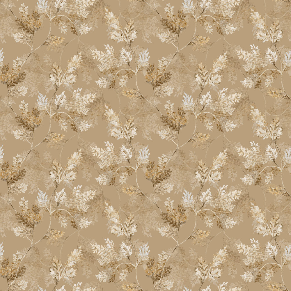 Golden Leaflets Wallpaper pattern close-up