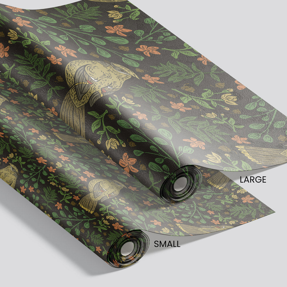 Songbirds Wallpaper pattern size options