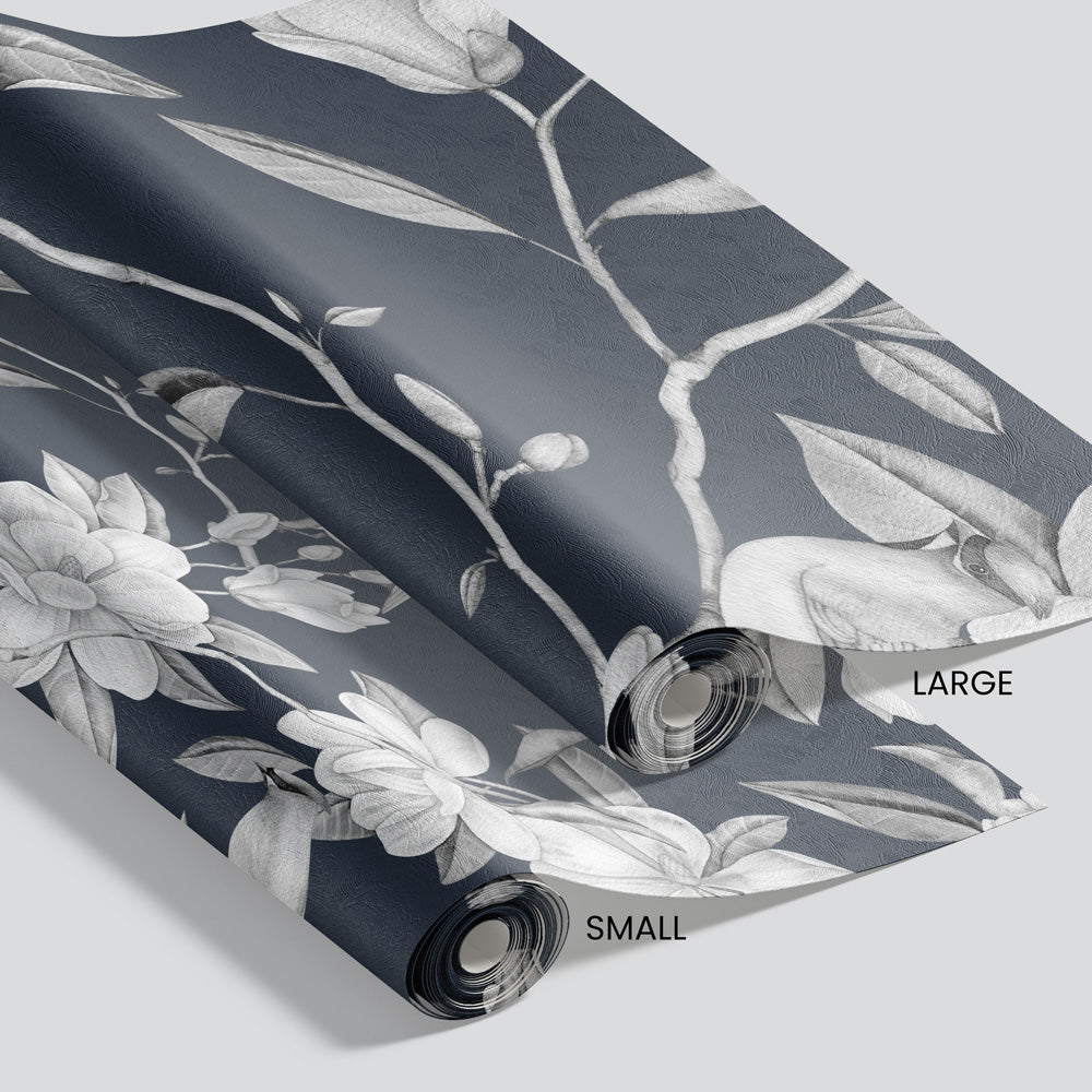 Birds of a Feather Wallpaper pattern size options