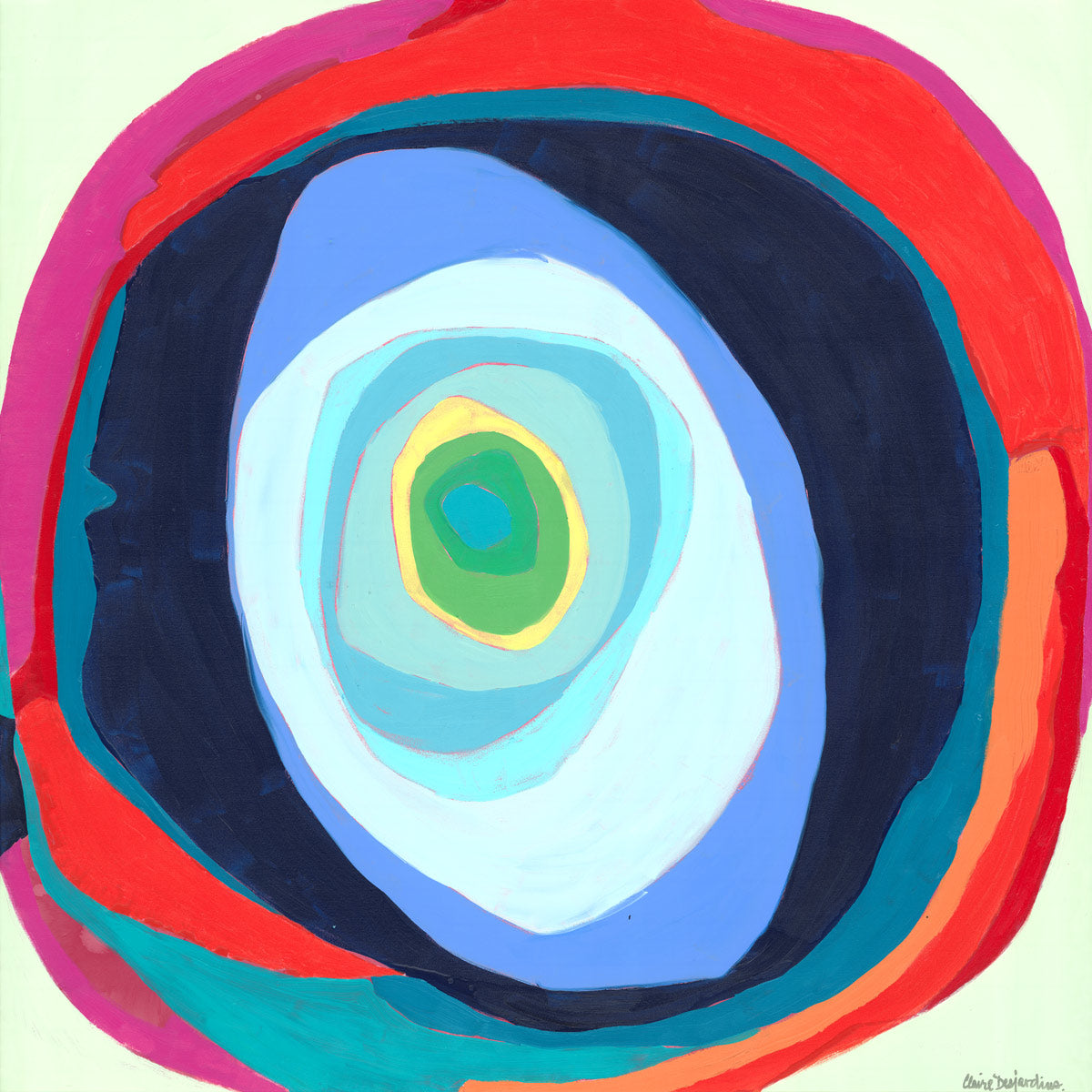 Claire Desjardins' My Intentions print close-up