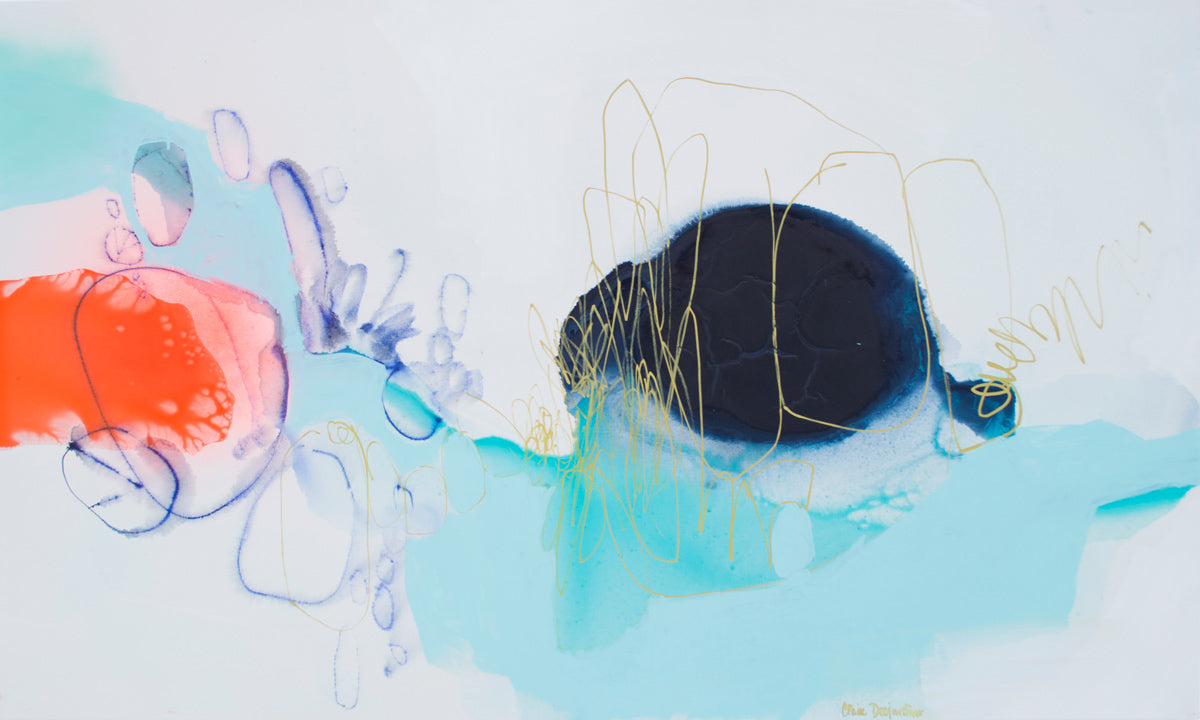 Claire Desjardins' Day Trip print close-up