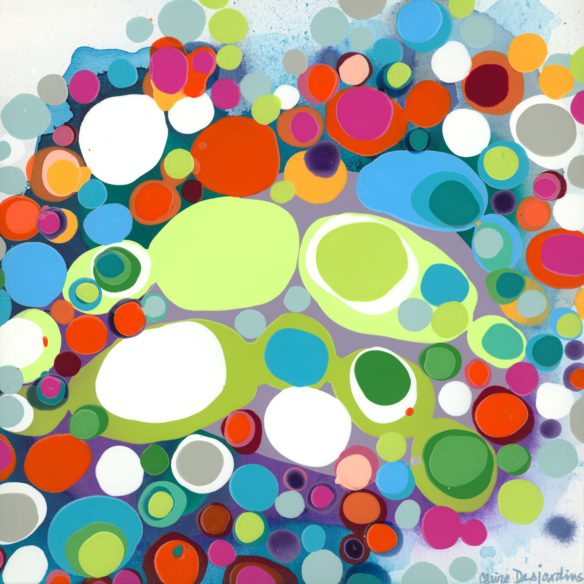 Claire Desjardins' Hotel Revolution print close-up