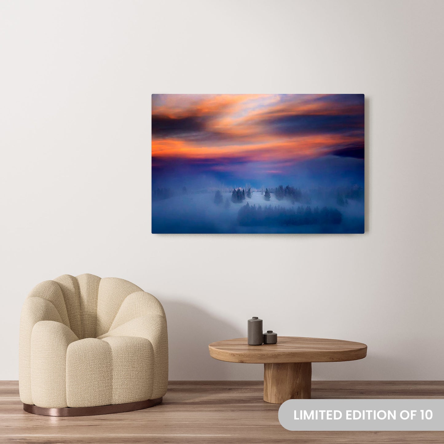 Michelle Valberg's Yellowstone photography reproduced on a 36x54 HD metal print