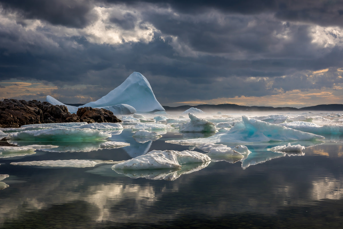 Ray Mackey's' Twillingate Ice Heat print close-up