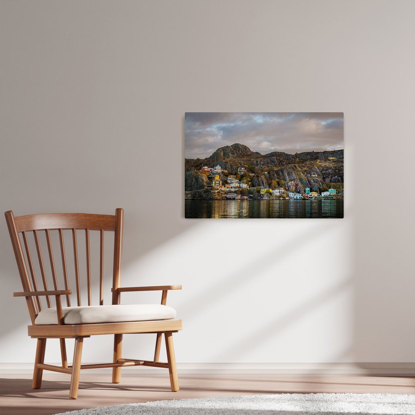 Ray Mackey's Battery Autumn photography reproduced on HD metal print and displayed on wall