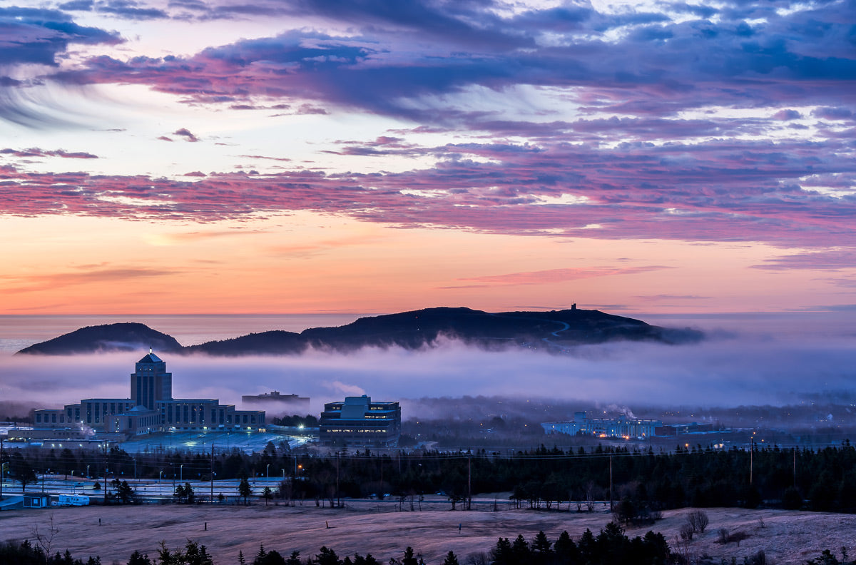 Ray Mackey's St. John's Fog print close-up