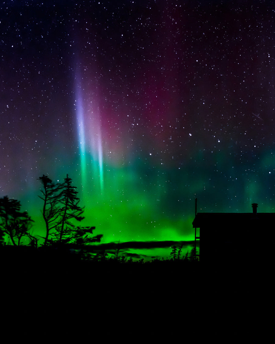 Ray Mackey's Gaff Topsails Aurora print close-up