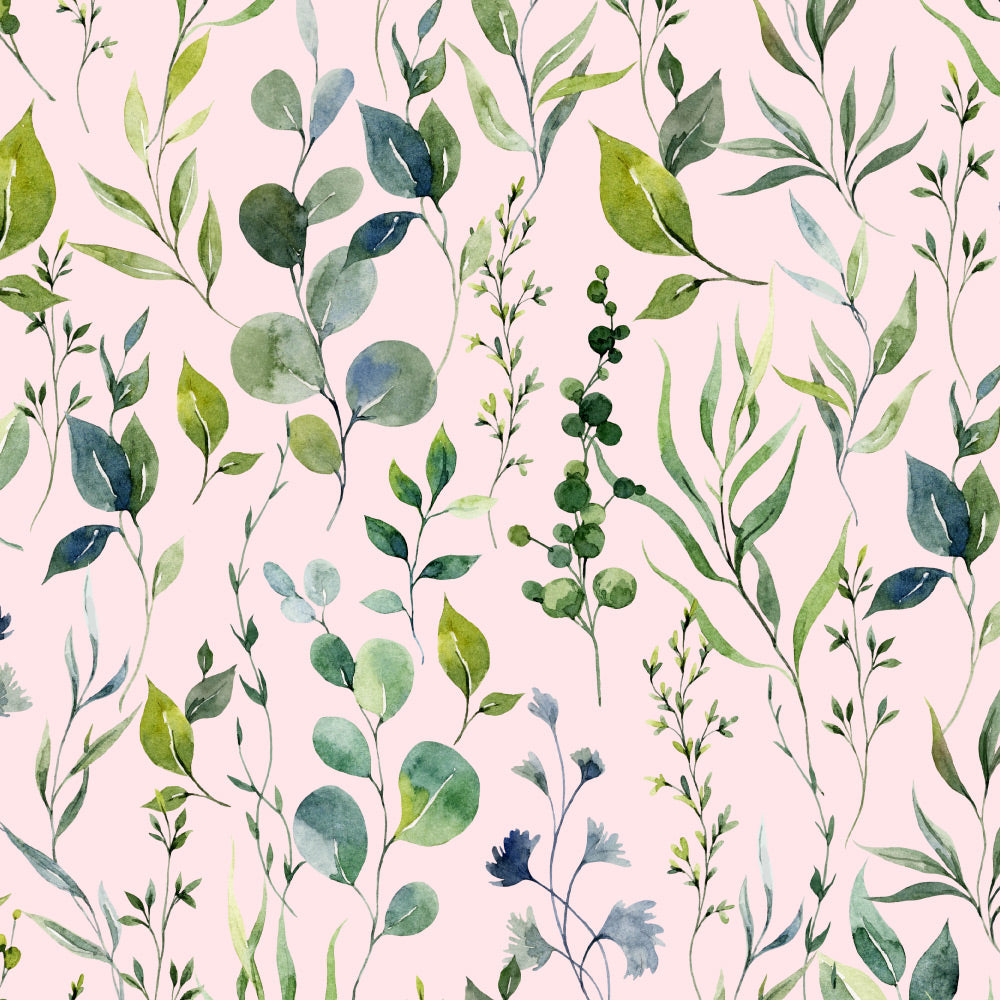 Quiet Tranquility Pink Wallpaper pattern close-up