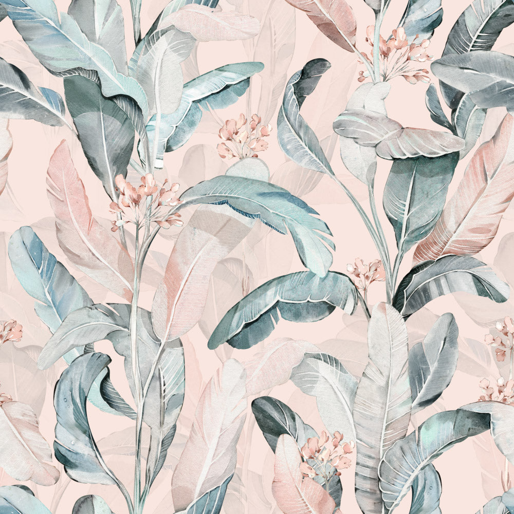 Silky Bloom (Pink) Wallpaper pattern close-up