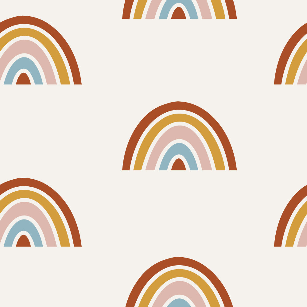 Lil' Rainbows Wallpaper pattern close-up