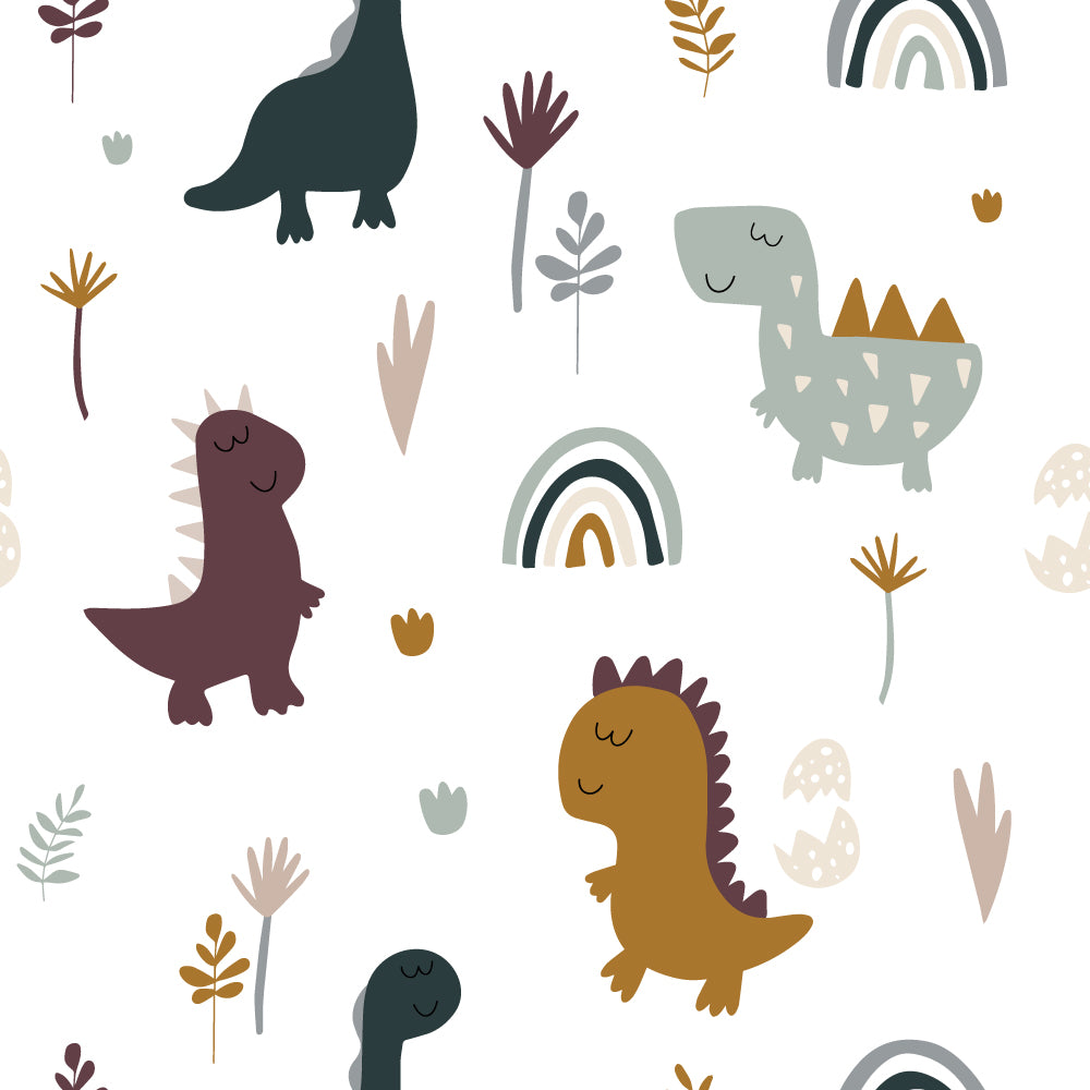 Tiny Dinis Wallpaper pattern close-up