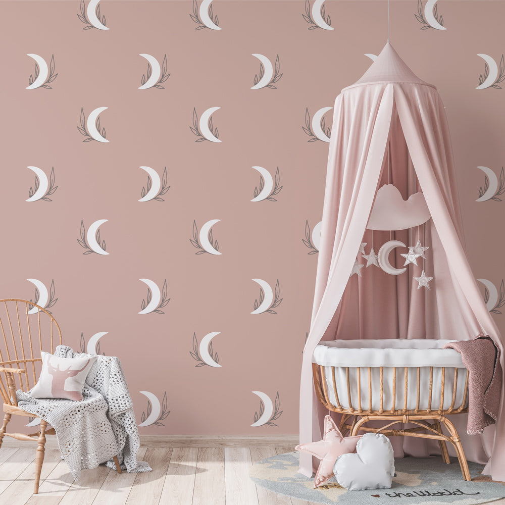 Half Moon Swoon Wallpaper in nursery