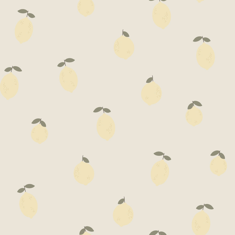 A Taste of Lemon Wallpaper pattern close-up