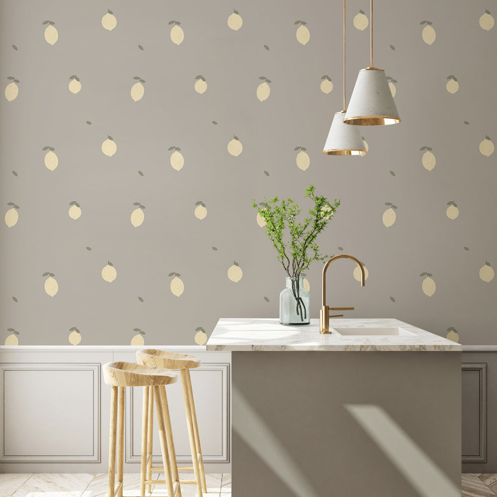 Citrus Haze Wallpaper on kitchen wall