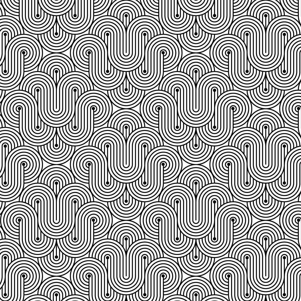 Hypnosis (Black & White) Wallpaper pattern close-up