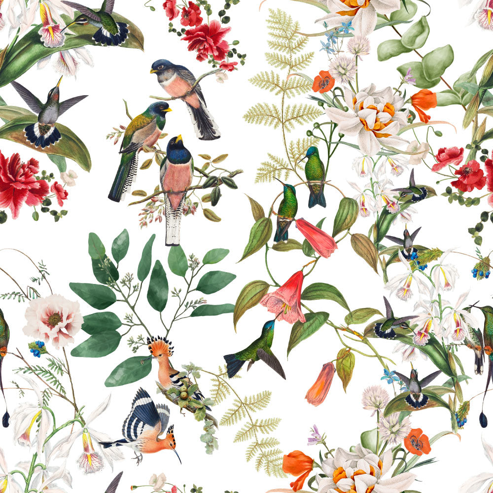 Bird Wallpaper pattern close-up