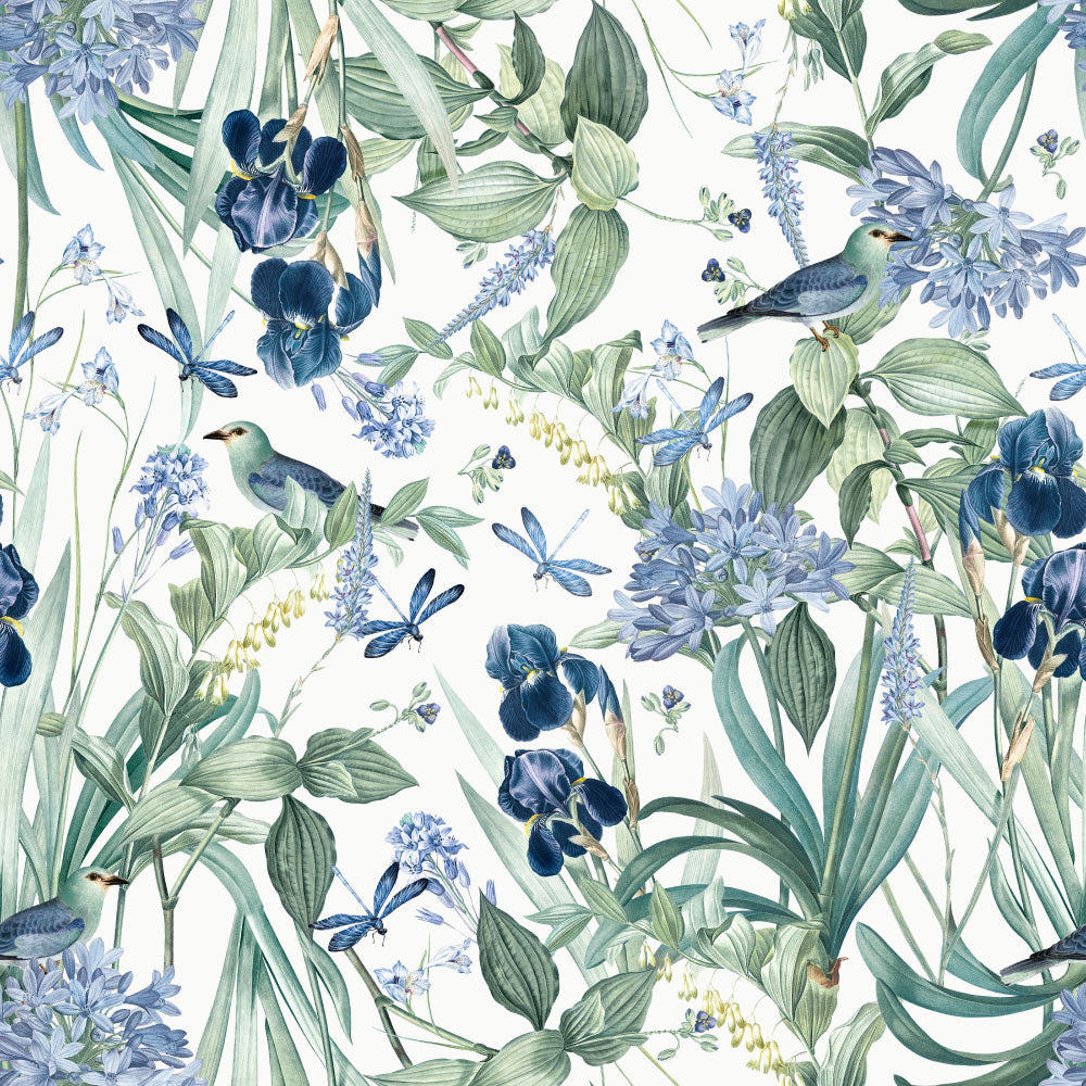Blue Dream Wallpaper pattern close-up