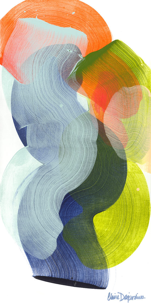 Claire Desjardins' Bite of an Apple print close-up