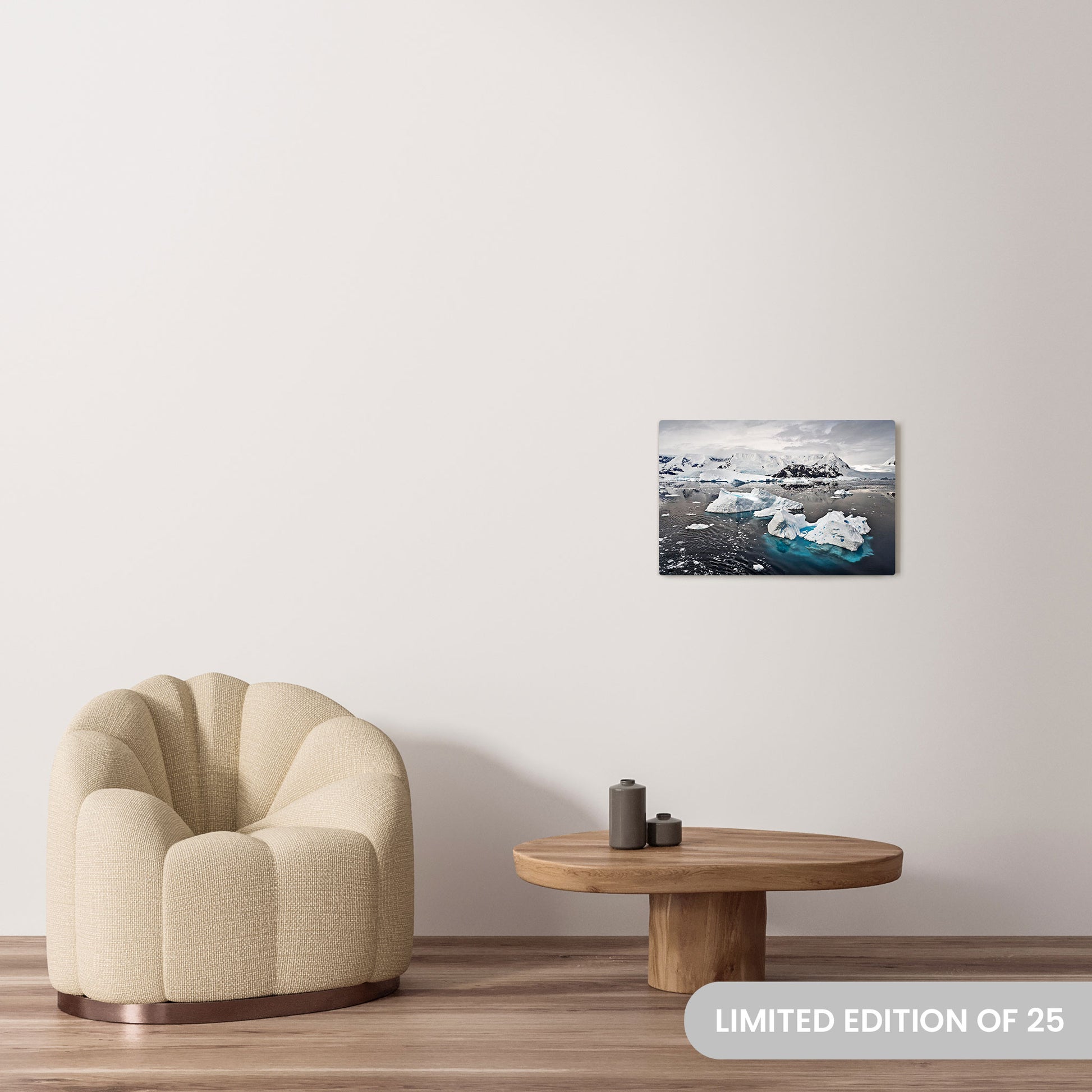 Michelle Valberg's Glacial Chill photography reproduced on a 16x24 HD metal print