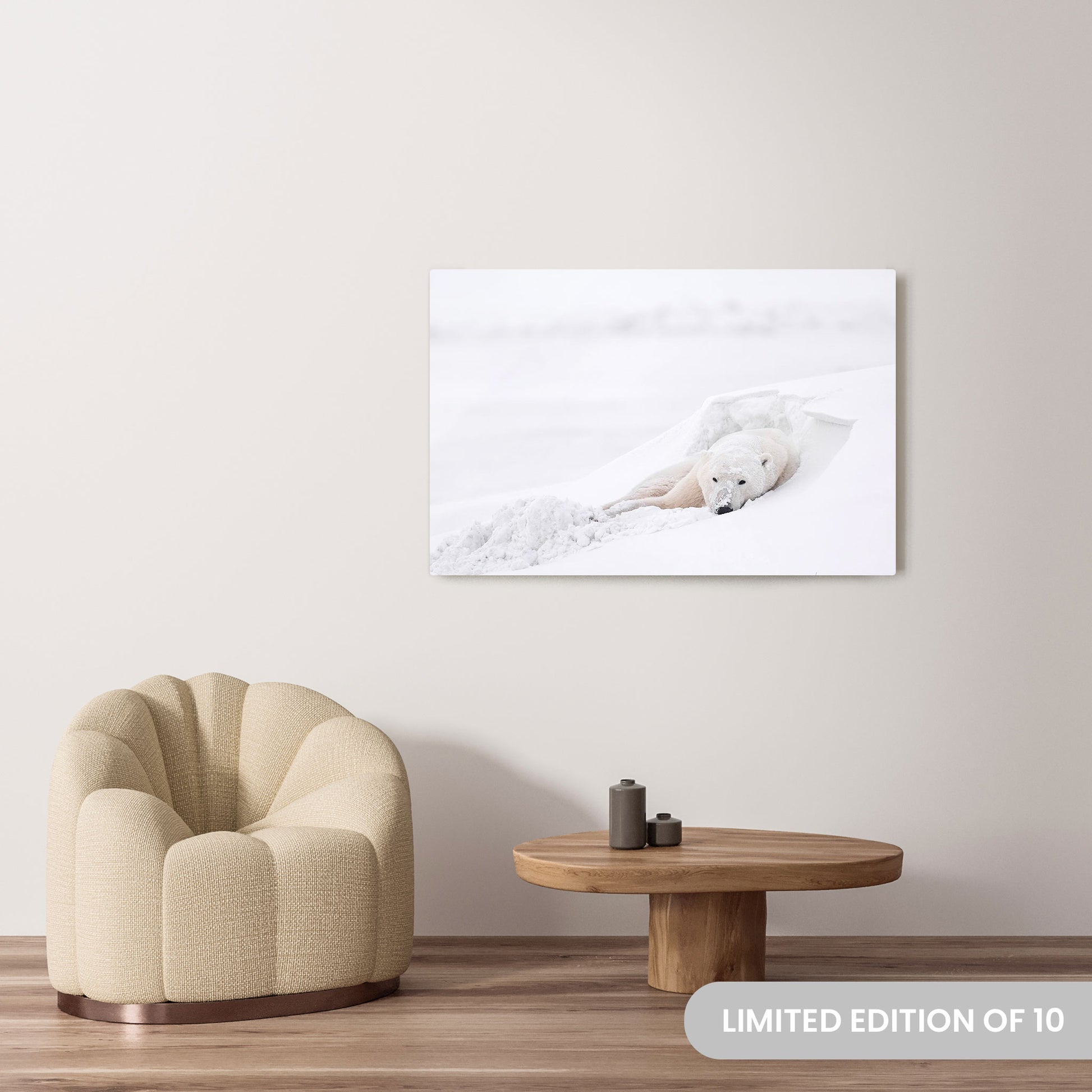 Michelle Valberg's Chillin' photography reproduced on a 32x48 HD metal print