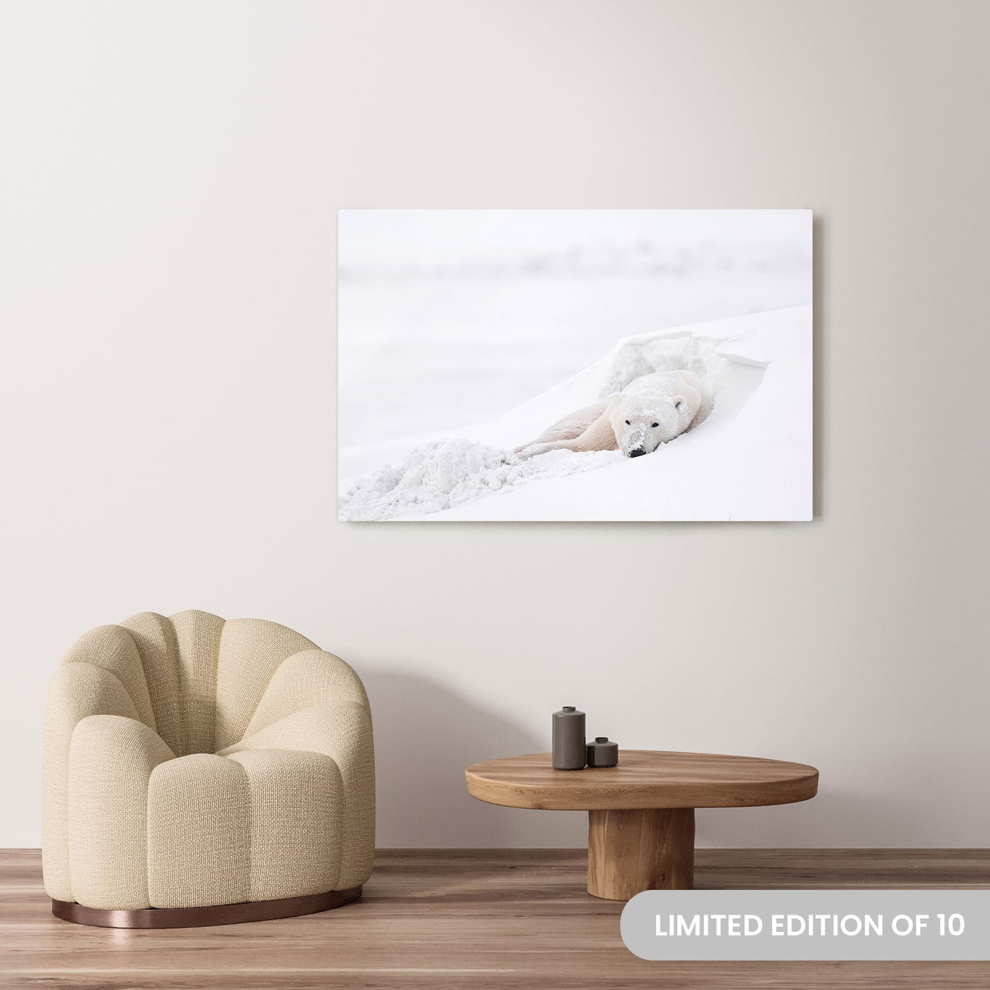 Michelle Valberg's Chillin' photography reproduced on a 36x54 HD metal print