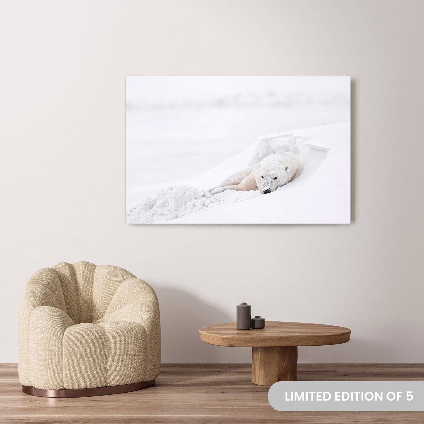 Michelle Valberg's Chillin' photography reproduced on a 40x60 HD metal print