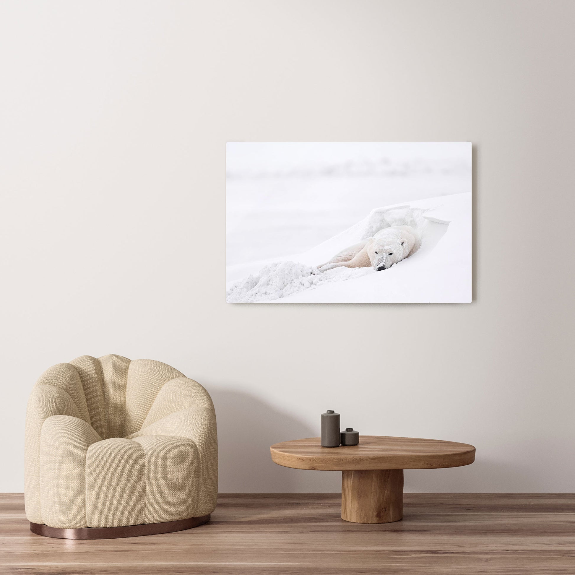 Michelle Valberg's Chillin' photography reproduced on HD metal print and displayed on wall