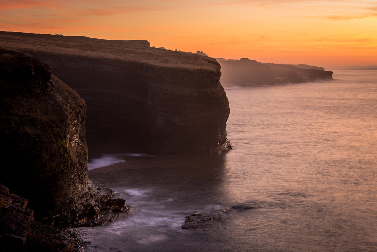 Ray Mackey's Bell Island Coastline print close-up