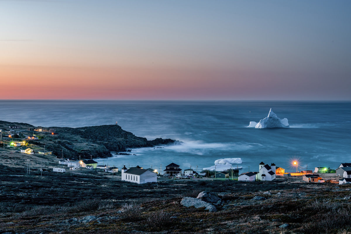 Ray Mackey's Grates Cove Blue Hour print close-up