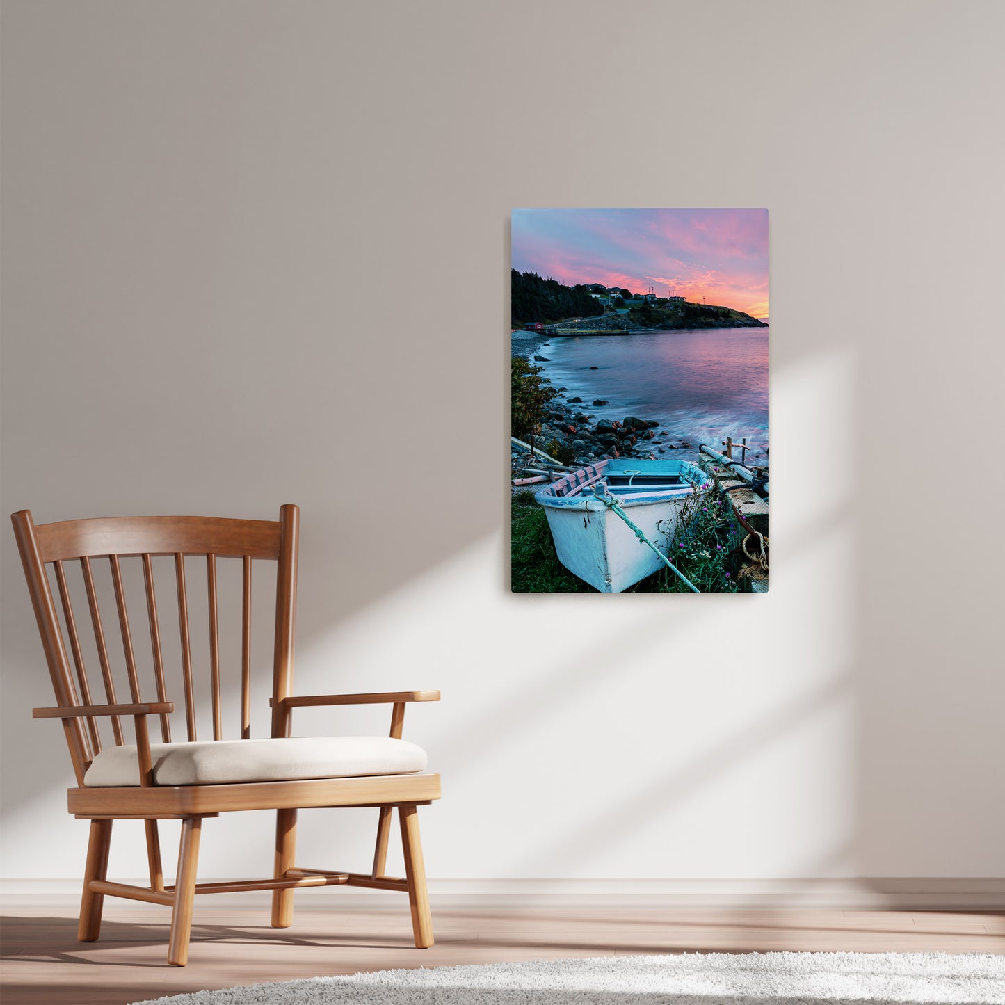 Ray Mackey's St Philips Beach photography reproduced on HD metal print and displayed on wall