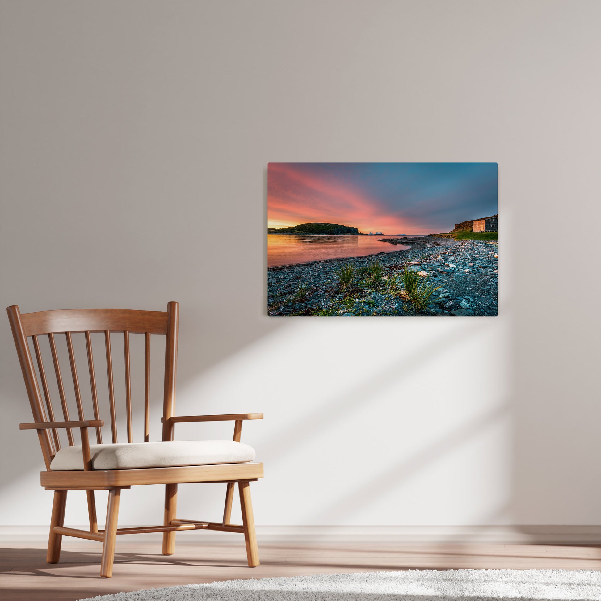 Ray Mackey's White Cape Colours photography reproduced on HD metal print and displayed on wall