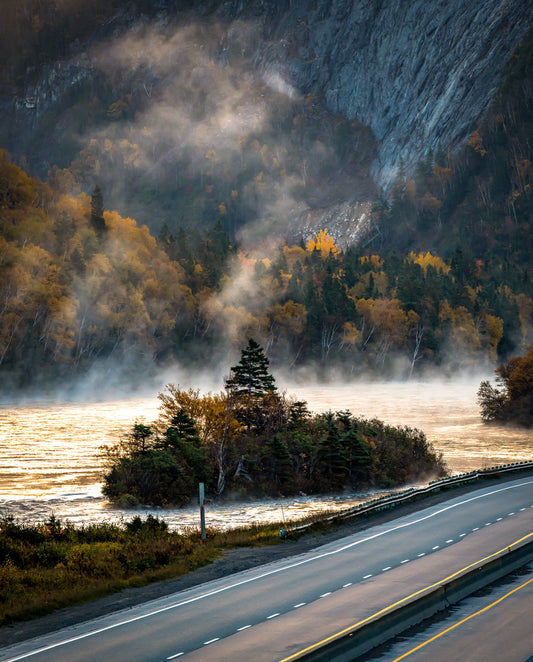 Ray Mackey's Humber River Mist print close-up