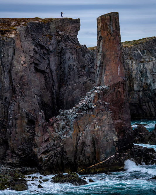 Ray Mackey's Spillars Cove Chimney print close-up