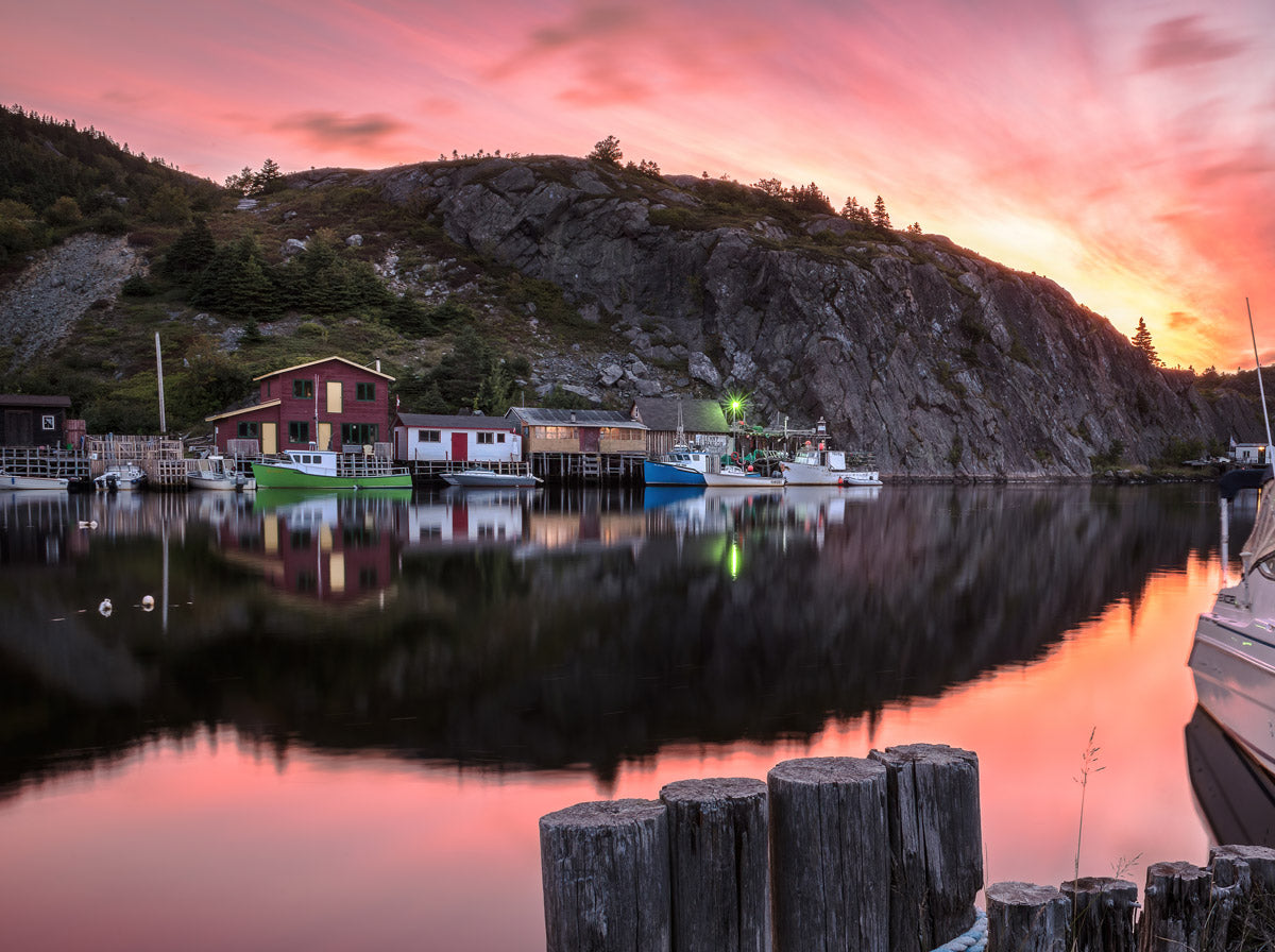 Ray Mackey's Quidi Vidi Sunrise print close-up